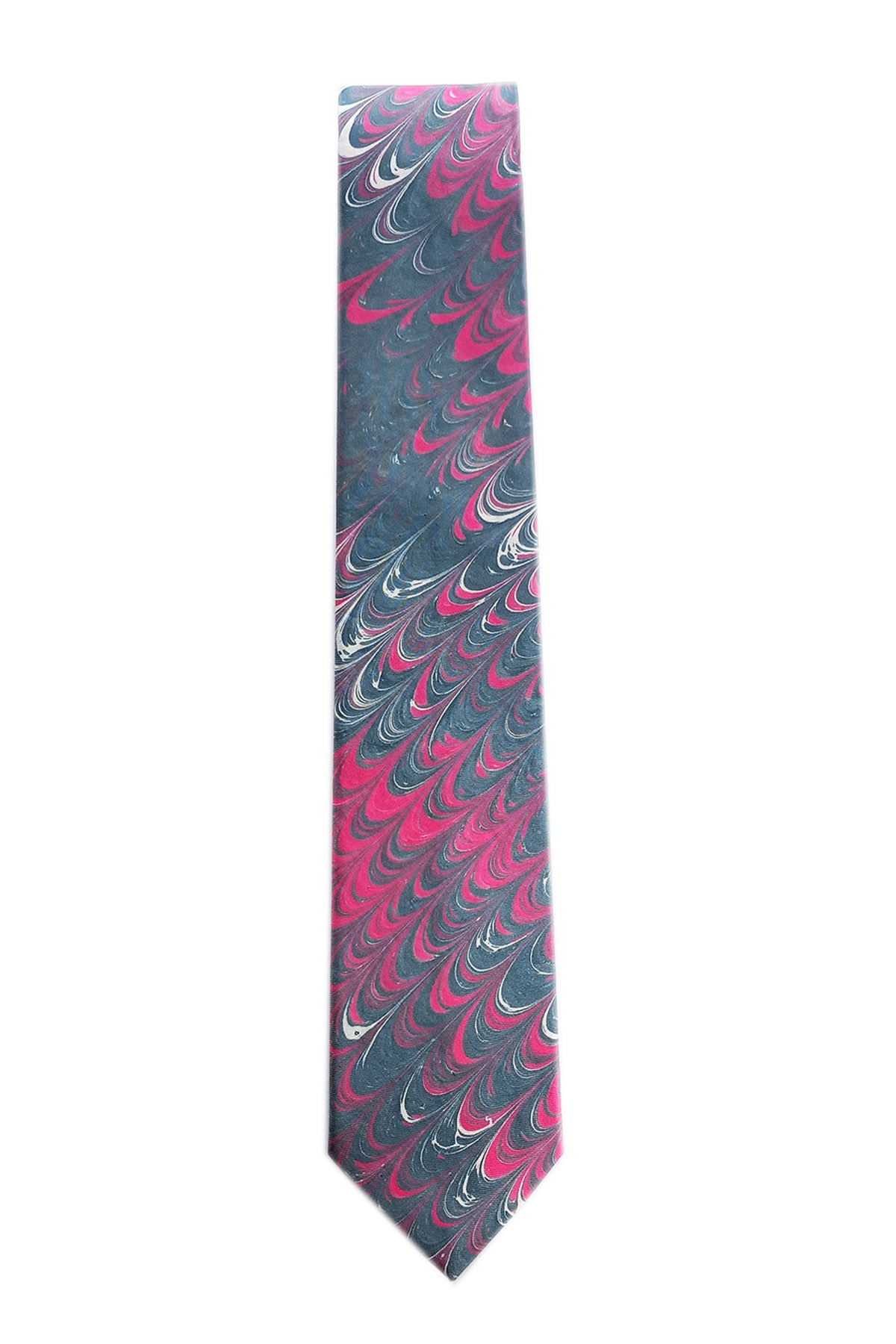 EBRU%20SANATI%20EL%20YAPIMI%20PEMBE%20GRİ%20İPEK%20KRAVAT%20IKR%20103