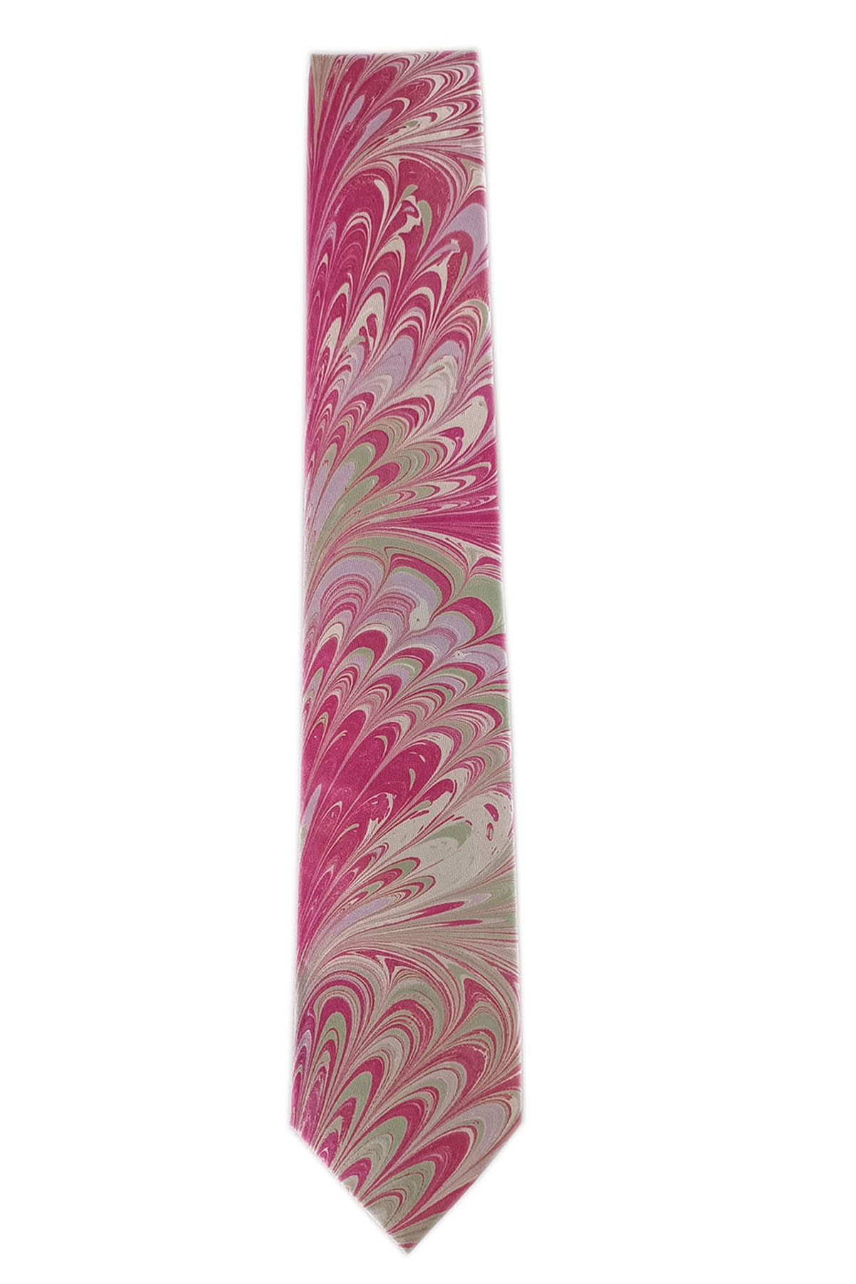 EBRU%20SANATI%20EL%20YAPIMI%20PEMBE%20LİLA%20YEŞİL%20İPEK%20KRAVAT%20IKR%20108