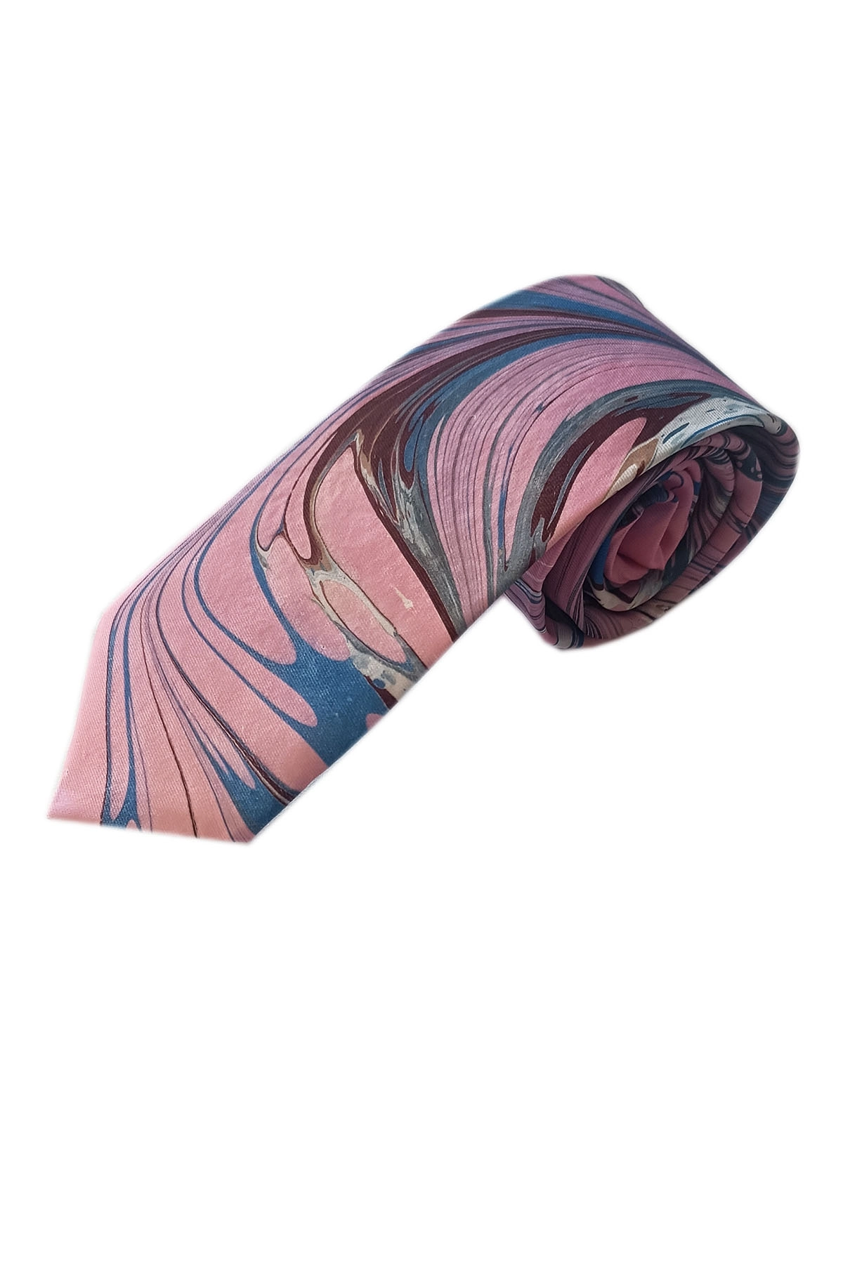 EBRU%20SANATI%20EL%20YAPIMI%20PEMBE%20KAHVE%20MAVİ%20İPEK%20KRAVAT%20IKR%20150