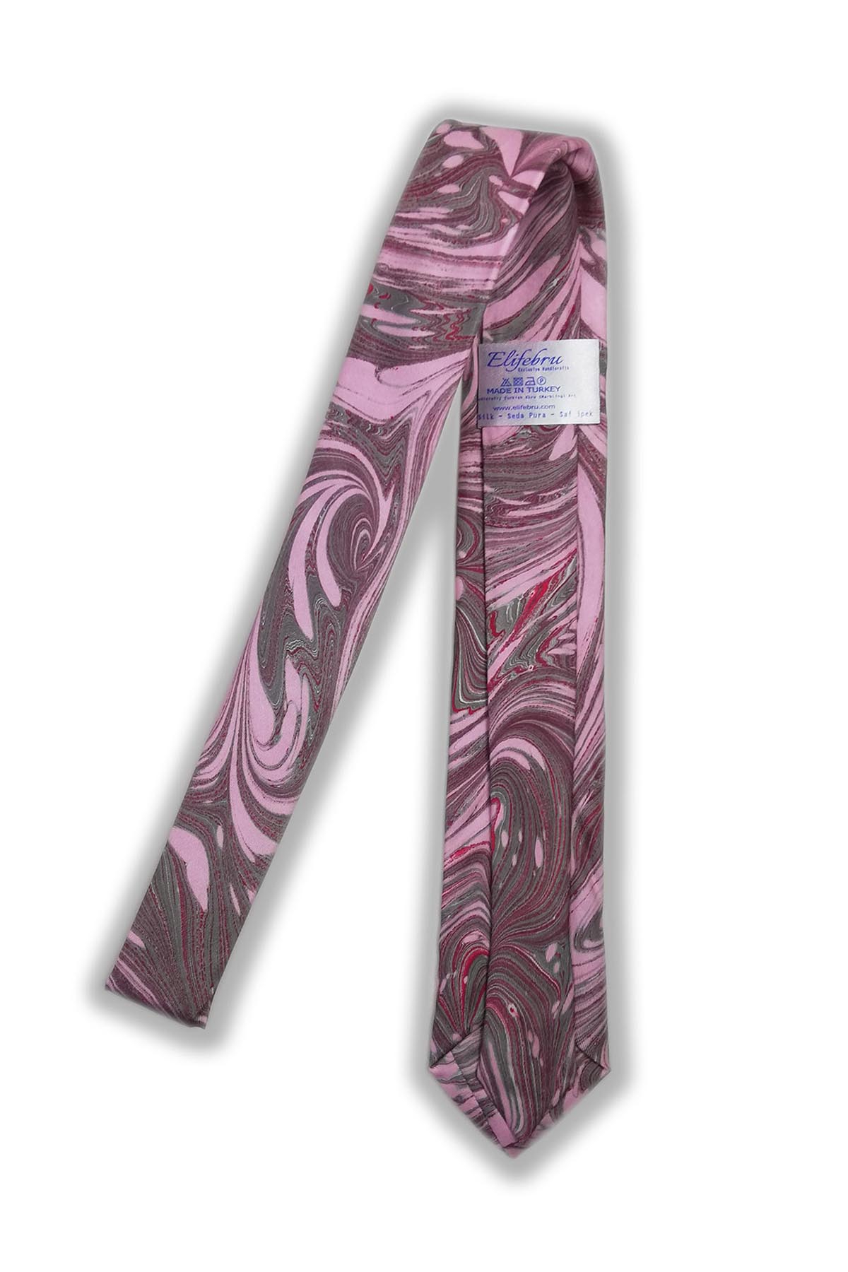 EBRU%20SANATI%20EL%20YAPIMI%20ERKEK,%20PEMBE,%20BORDO%20İPEK%20KRAVAT%20IKR%2061