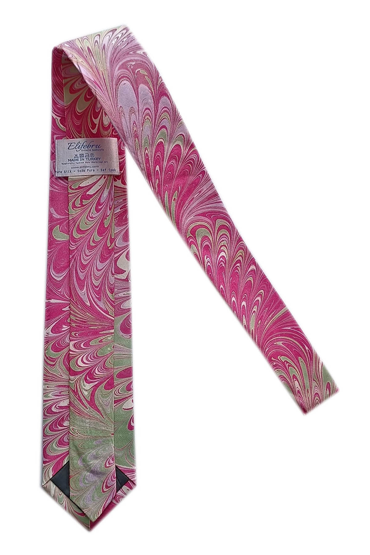 EBRU%20SANATI%20EL%20YAPIMI%20PEMBE%20GRİ%20İPEK%20KRAVAT%20IKR%2096