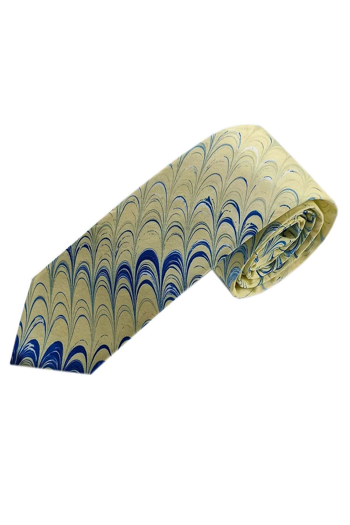 EBRU%20SANATI%20EL%20YAPIMI%20SARI%20LACİVER%20İPEK%20KRAVAT%20IKR%2098