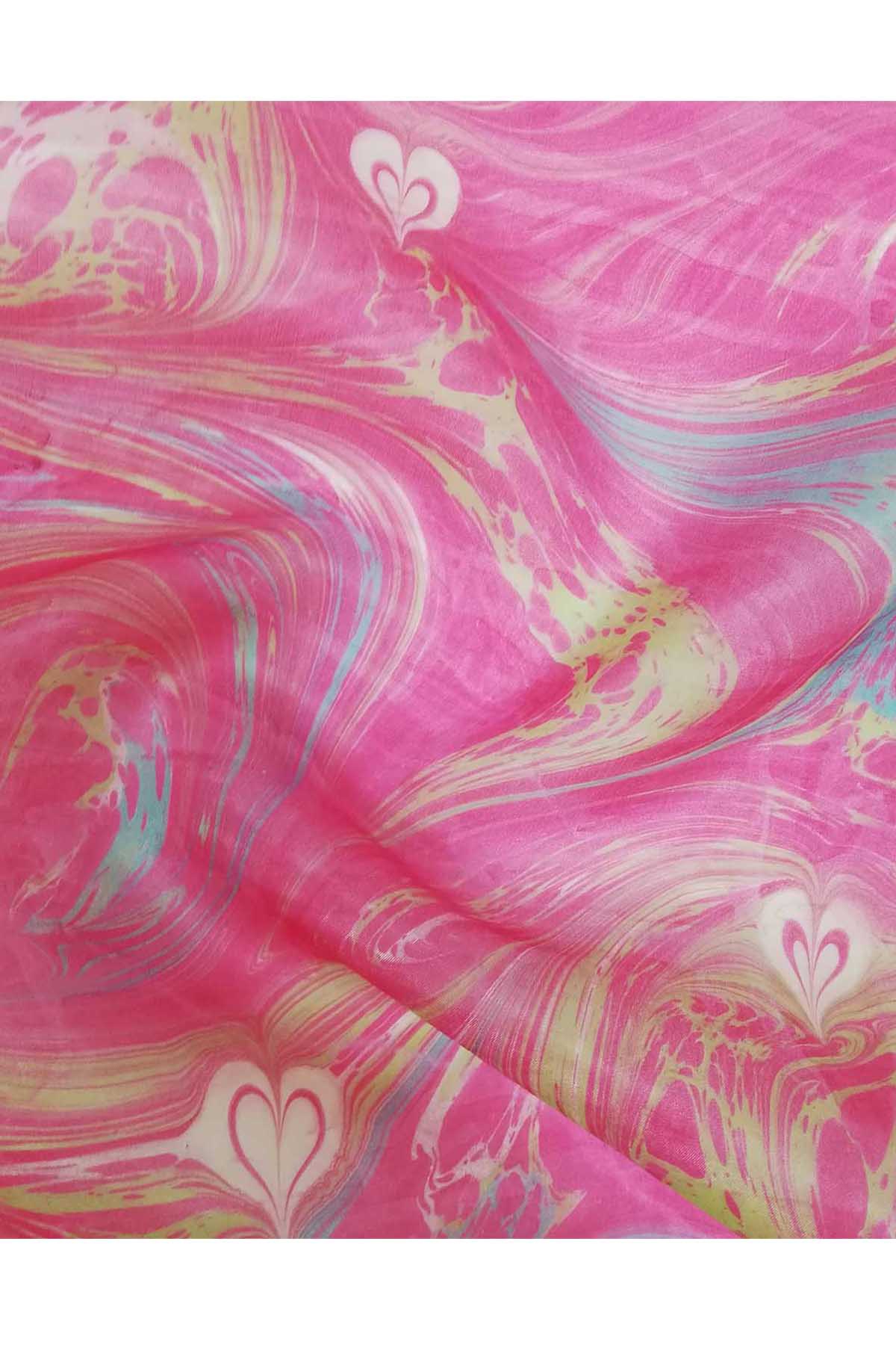 EBRU%20SANATI%20EL%20YAPIMI%20PEMBE%20EBRU%20DESENLİ%20İPEK%20FULAR%20KF%20114