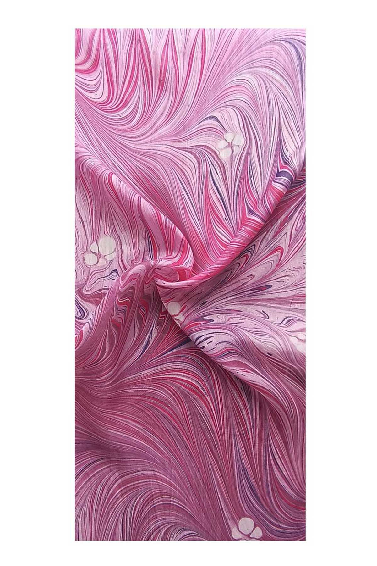 EBRU%20SANATI%20EL%20YAPIMI%20İPEK%20FULAR%20OGF%2049%20ÇOK%20RENKLİ