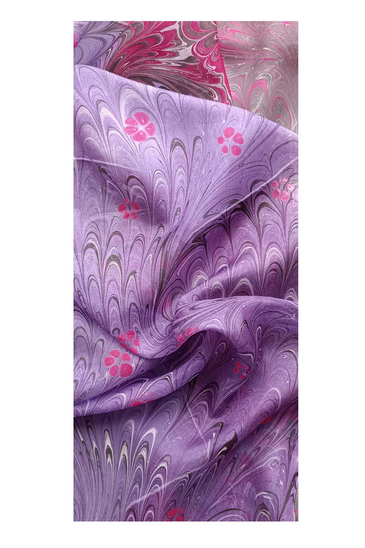 EBRU%20SANATI%20EL%20YAPIMI%20İPEK%20FULAR%20OGF%2052%20ÇOK%20RENKLİ