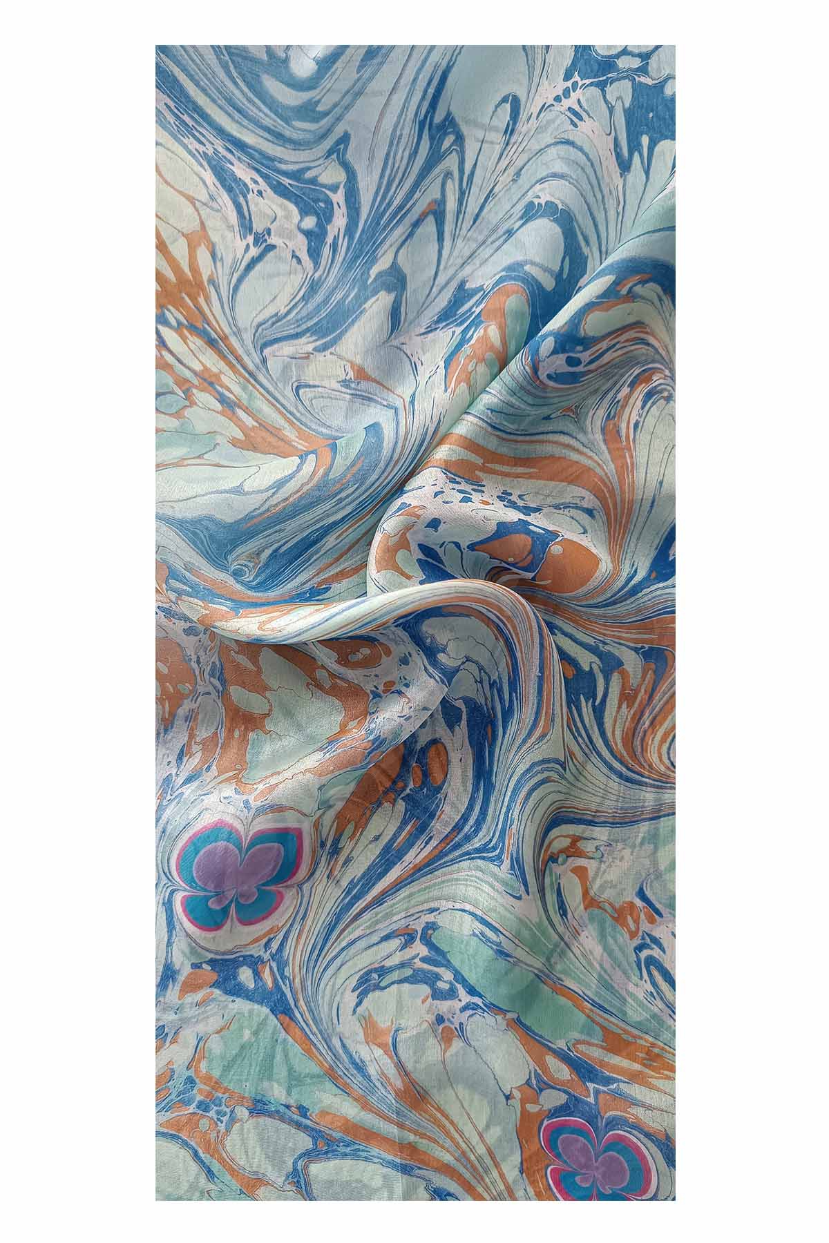 EBRU%20SANATI%20EL%20YAPIMI%20İPEK%20FULAR%20OGF%2054%20ÇOK%20RENKLİ