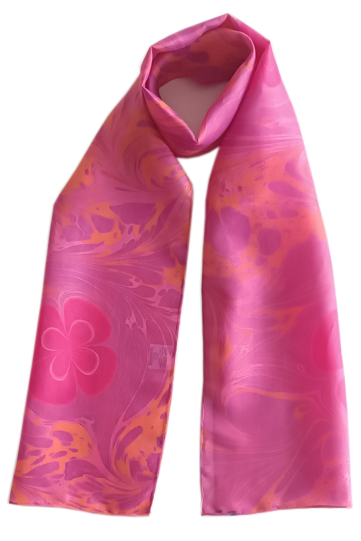 EBRU%20SANATI%20EL%20YAPIMI%20İPEK%20KADIN%20FULAR%20PEMBE%20TURUNCU%20OGF%2070