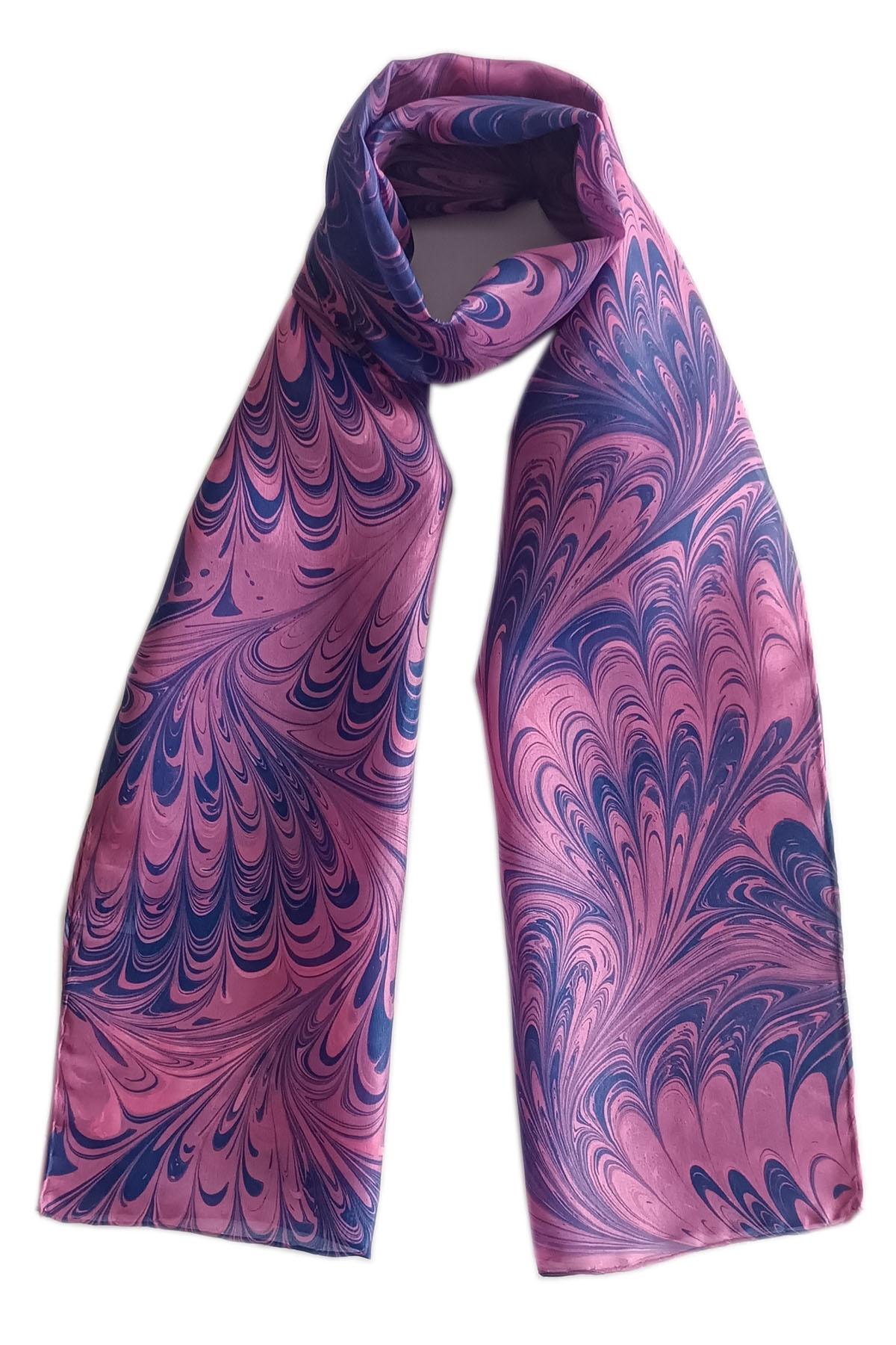EBRU%20SANATI%20EL%20YAPIMI%20İPEK%20KADIN%20FULAR%20PEMBE%20LACİVERT%20%20OGF%2071