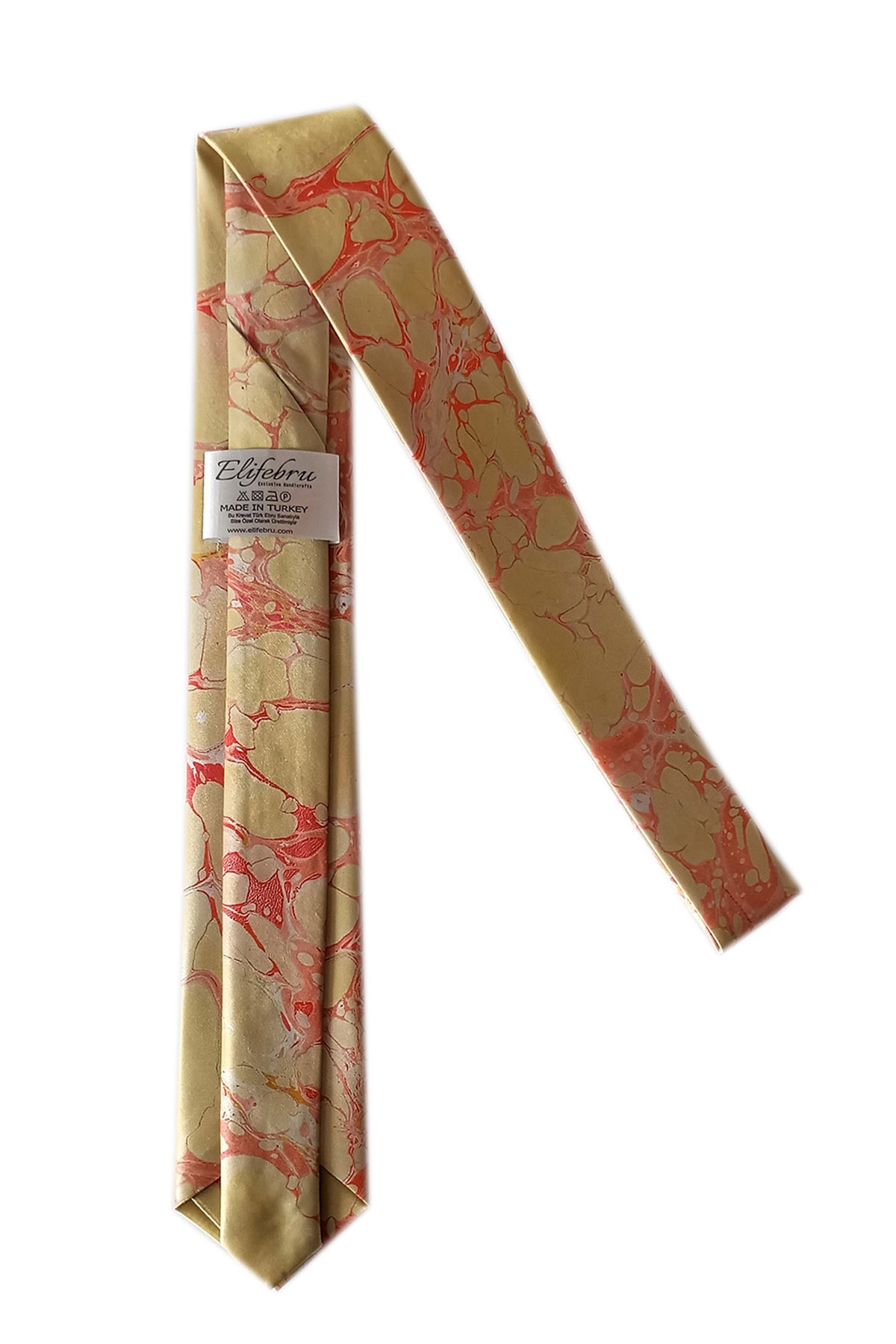 EBRU%20SANATI%20%20SATEN%20KUMAŞ%20KRAVAT%20ALTIN%20RENGİ%20PEMBE%20SAKR%20104