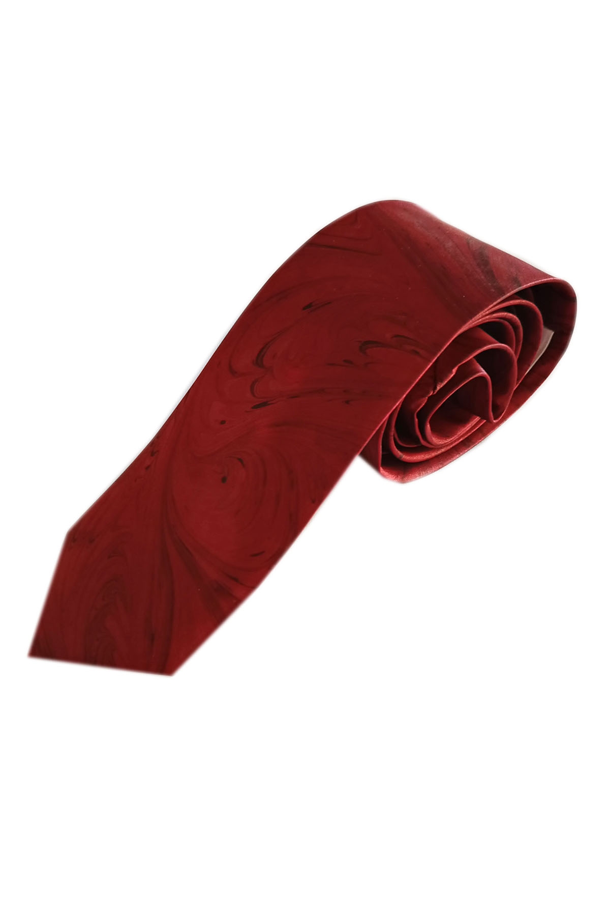 EBRU%20SANATI%20%20SATEN%20KUMAŞ%20KRAVAT%20KIRMIZI%20SİYAH%20SAKR%20125