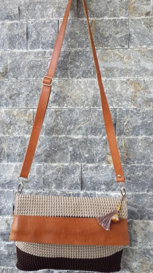 Özel Tasarım Hakiki deri Örgü Bej Çanta , hakiki deri, Clutch çanta, el örgüsü çanta, ElifEbru, elifebru, çanta modelleri, el emeği çantalar, kadın emeği çantalar,  el örgüsü çanta, turuncu siyah çant