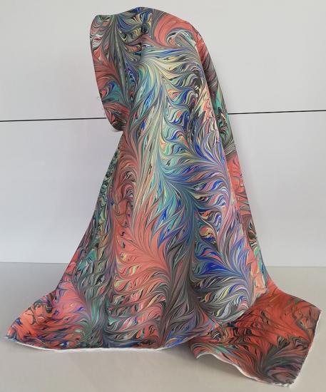Eşarp, Kadın Aksesuar, Aksesuar, Teseddür, Teseddür Moda, Kadın Modası, Moda, El Yapımı Eşarp, Ebru Sanatı Eşarp, Ebru Sanatı, Eşarp Modelleri, Saten Eşarp, Hazır Eşarp, Eşarp bağlama Modelleri, Şal E